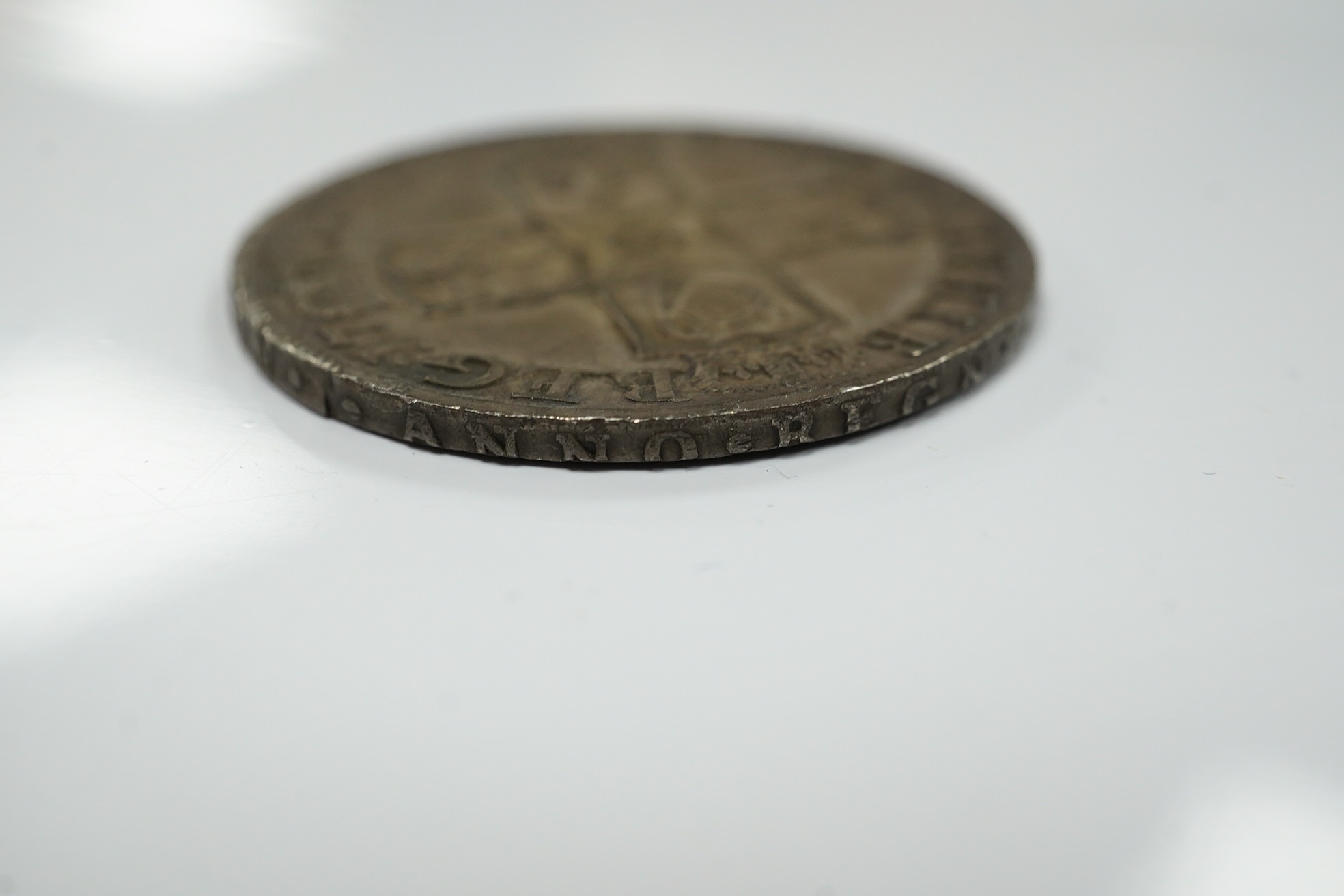 British silver coins, Queen Anne half crown s.3605, some edge wear otherwise VF